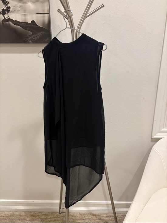 H&M Tops - H&M Black Sleeveless Sheer Asymmetric Camisole